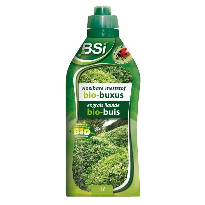 BSI - Engrais Organique - Liquide - Pour Buis - Stimule Et Donne De l'Eclat - Avec Oligo-éléments 1L - UAB