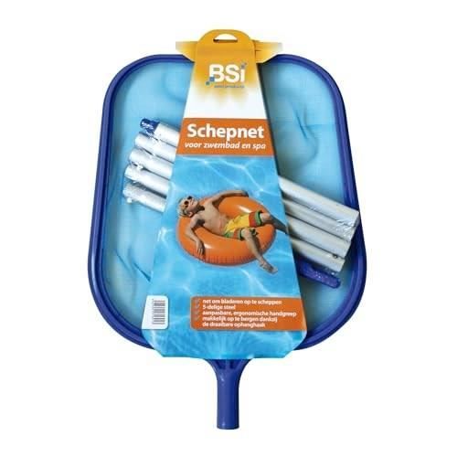 Epuisette - BSI - Epuisette de surface - Démontable - Pour ôter les feuilles et insectes - Pour piscine - 140cm