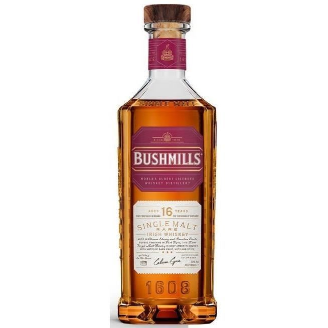 Bushmills - 16 ans - Single malt Irish whiskey - 40,0% Vol. - 70cl