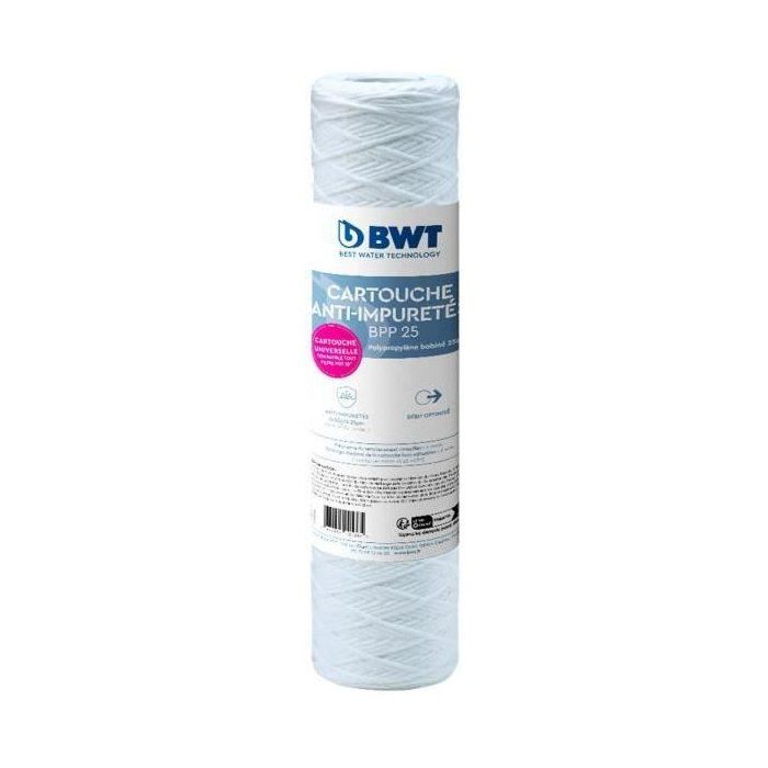 Cartouche filtrante BWT PPB25 - bobinée 25µm - Capacité de traitement 6 mois