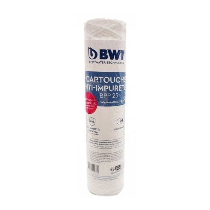 Cartouche filtrante BWT PPB25 - bobinée 25µm - Capacité de traitement 6 mois