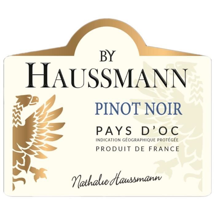 By Haussmann Pinot Noir Pays d'Oc - Vin rouge de Languedoc 2024/2025