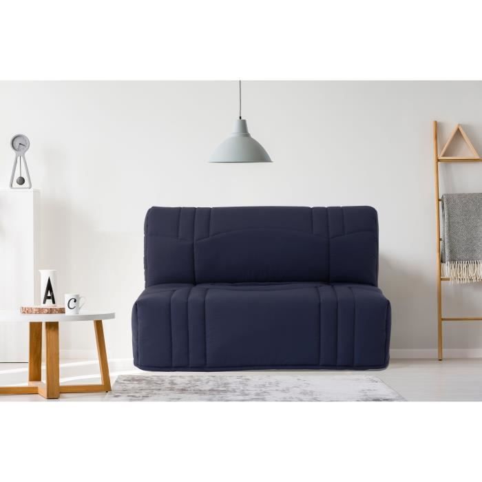 Banquette BZ DREAM - Tissu 100% Coton bleu foncé - Couchage 140x190 cm