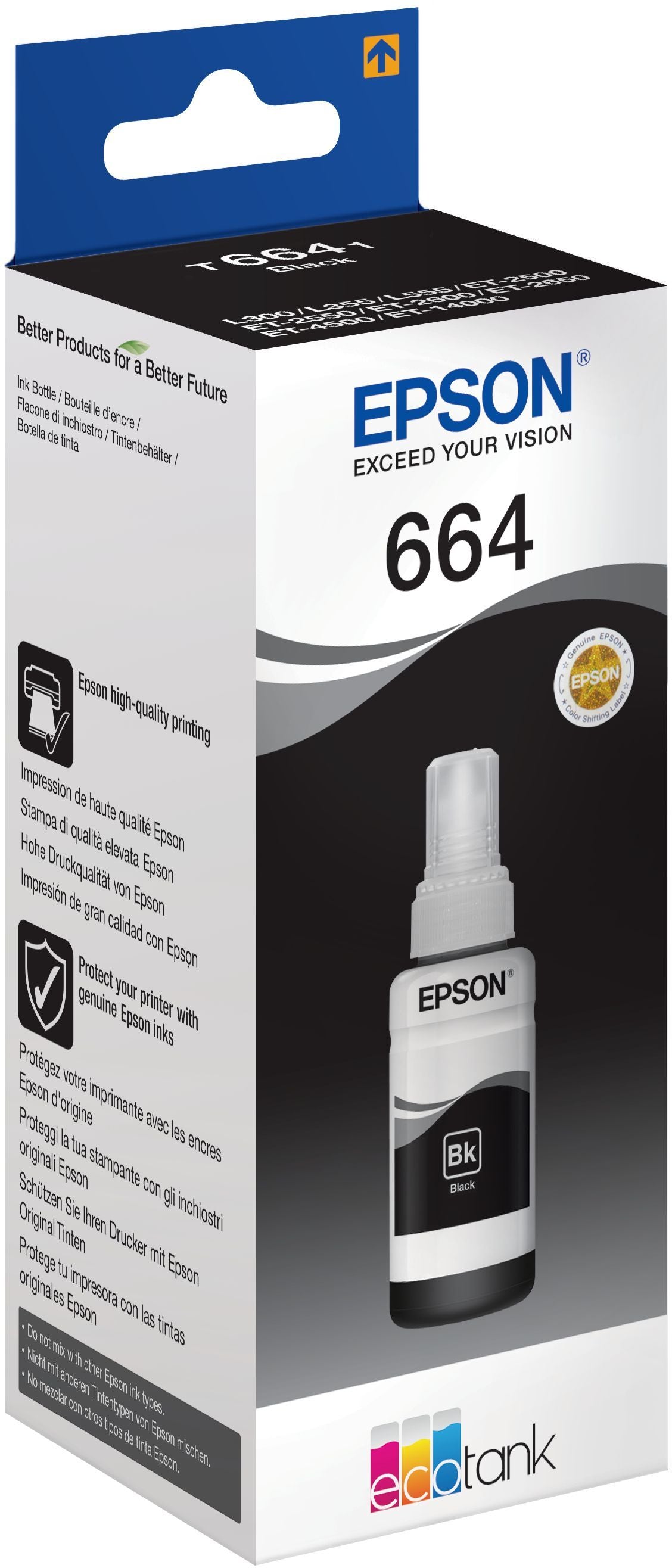 Cartouche d'encre Epson ECOTANK T6641 Noir