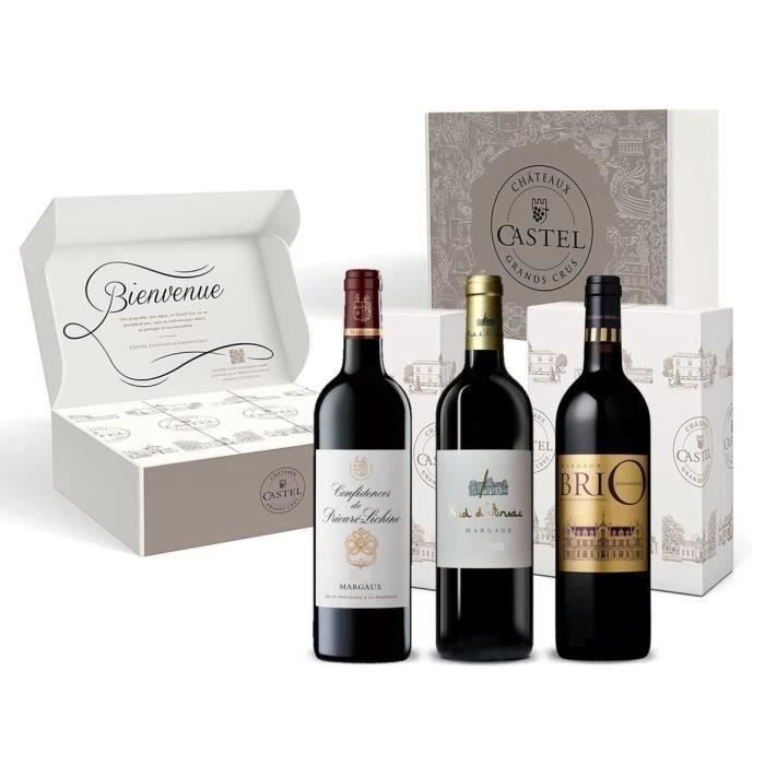 Coffret DÈcouverte Vins de Margaux : Confidences de PrieurÈ Lichine - Le Kid d'Arsac - Brio de Cantenac Brown