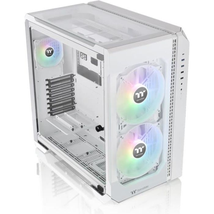 BoÓtier PC - THERMALTAKE - View 51 TG ARGB - Boitier sans alimentation - Grand tour - Format E-ATX - Blanc ( CA-1Q6-00M6WN-00 )