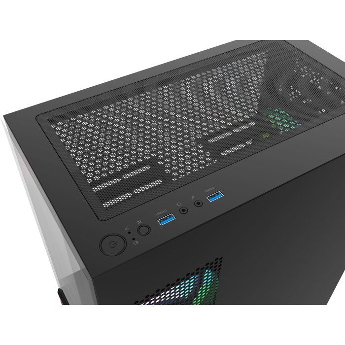 THERMALTAKE - CA-1Z4-00M1WN-WS - View 170 WS ARGB - Boitier PC sans alimentation - Mini tour - Format Micro-ATX - Noir