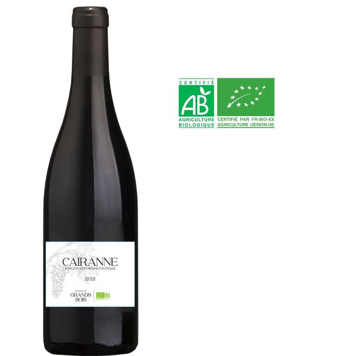 Domaine Les Grands Bois 2021 Cairanne - Vin rouge de le Vallée du Rhône - Bio