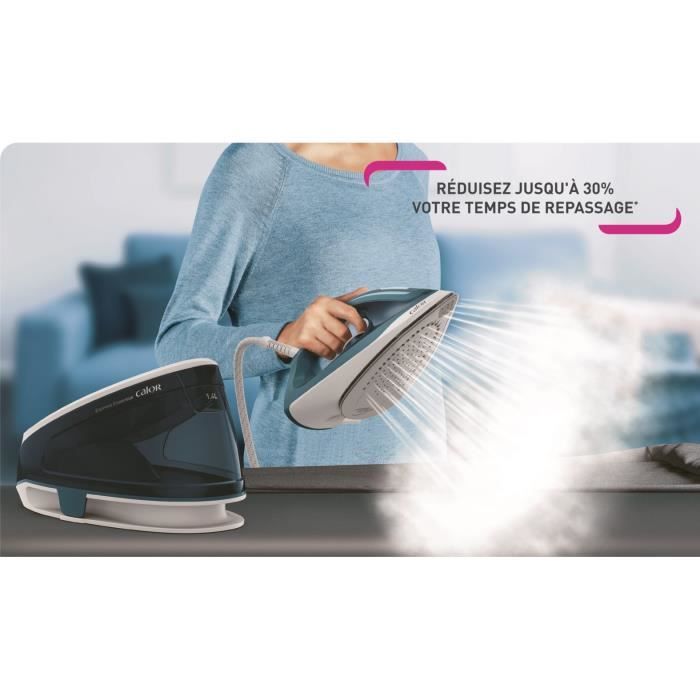 CALOR Centrale vapeur, 5,2 bars, Vapeur 120 g/min, Pressing 280 g/min, DÈfroissage vertical, Express Essential SV6115C0
