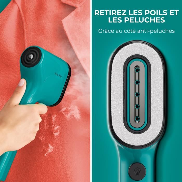 CALOR PURE POP, DÈfroisseur vapeur, 1300 W, 70 ml, DÈbit 20 g/min, Pret en 15 sec, Autonomie 4 min, DÈfroisse et purifie, DT2024C0