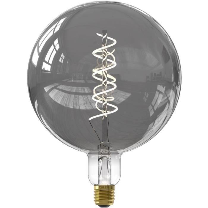 Ampoule LED E27 - CALEX - G200 SMART LED - 5 W - 130 lm - 2100 K - IntensitÈ variable - Titanium