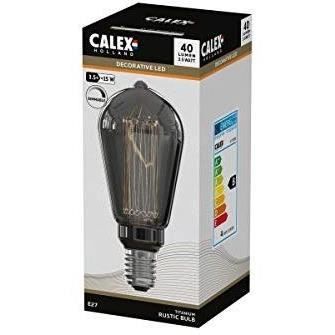 Ampoule LED E27 - CALEX - GLASSFIBER RUSTIC ST64 - 3,5 W - 40 lm - 2000 K - IntensitÈ variable - Titanium
