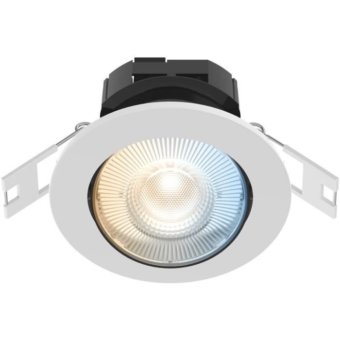 Spots encastrables LED - CALEX - SMART DOWNLIGHT - 5 W - 400 ml - 6500 K - IntensitÈ variable - Pack de 3