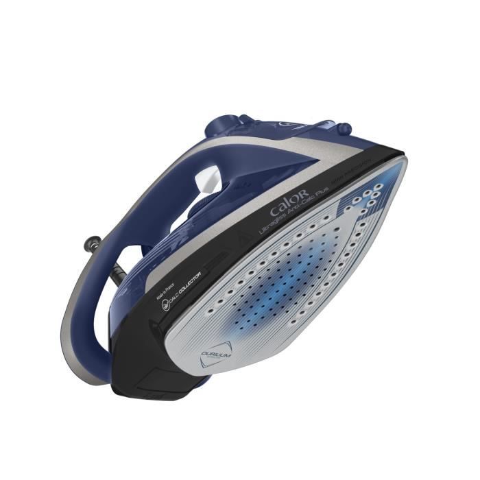CALOR Ultragliss Anti-Calc +, Fer a repasser, Vapeur 50g/min, Pressing 260g/min, Collecteur calcaire, FabriquÈ en France FV6846C0