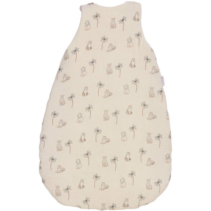 Douillette naissance - CANDIDE - 70 cm - 3/9 mois - Blanc imprimé lange tigre