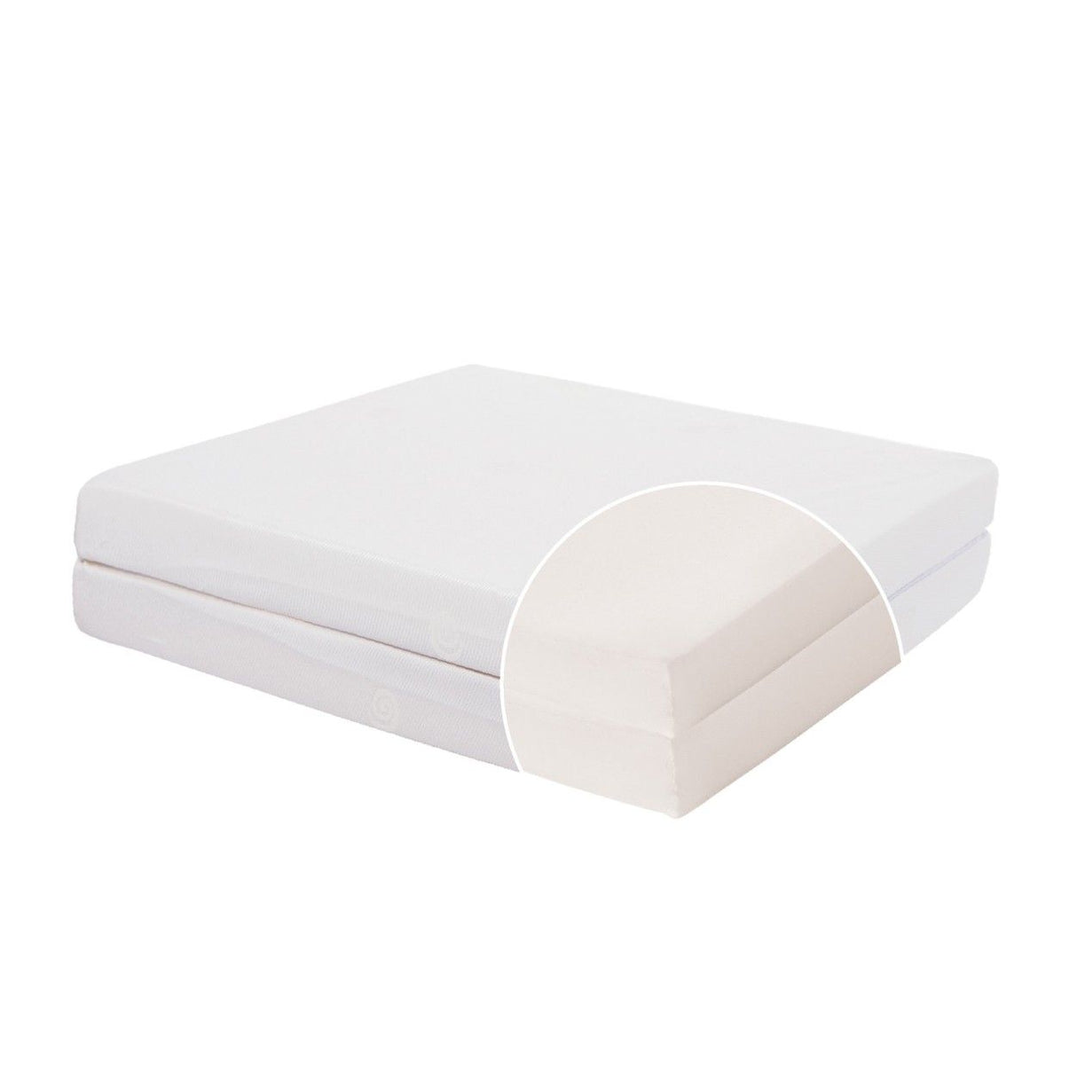 Matelas Bébé Pliant 2 Parties TINEO 60x120x7cm Essentiel Fabriqué En France - Garantie 5 ans
