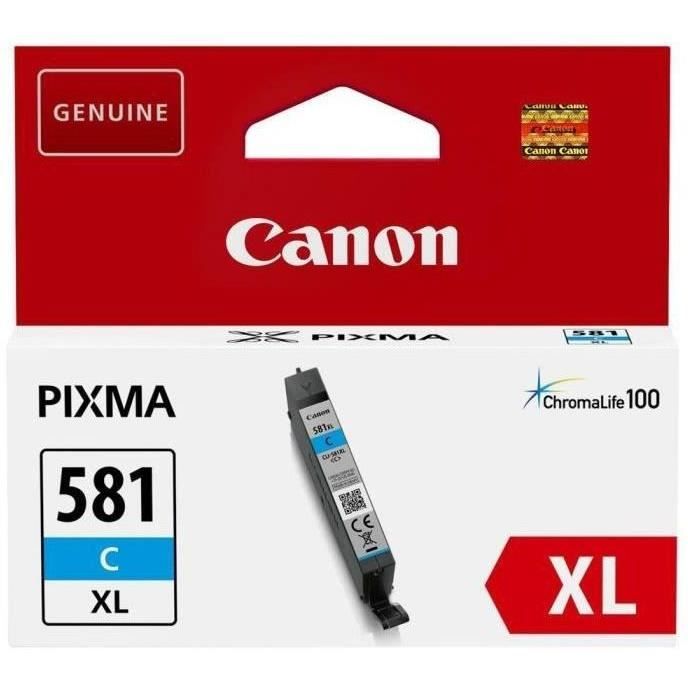 CANON Cartouche d'encre CLI-581C XL grande capacitÈ Cyan (CLI581XL)