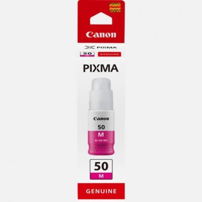 Bouteille d'encre - CANON - GI-50M - Magenta - CompatibilitÈ PIXMA MegaTank - (3404C001)