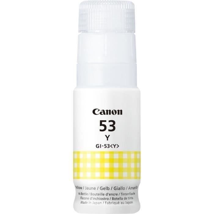 Bouteille d'encre - CANON - GI-53Y - Jaune - CompatibilitÈ PIXMA G650 et G550 - (4690C001)