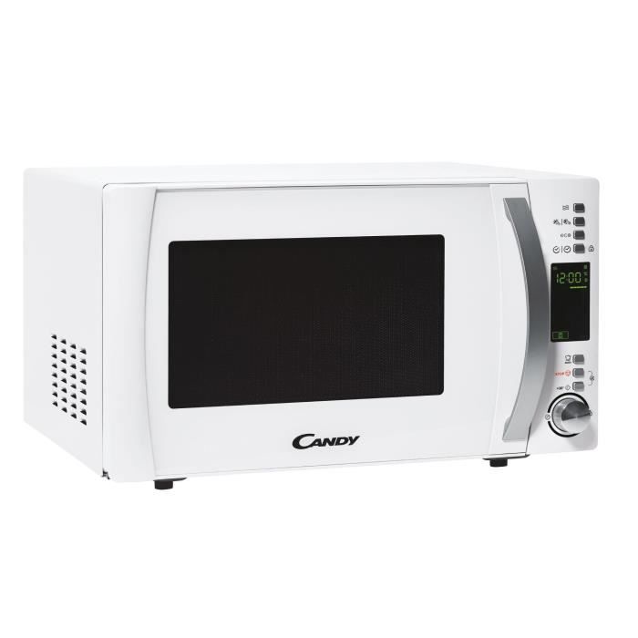 Micro-ondes Candy Essenza CMXW30DW 900W 30L Digital Blanc - Fonction Décongélation - 5 Niveaux de Puissance - 10 Menus Auto