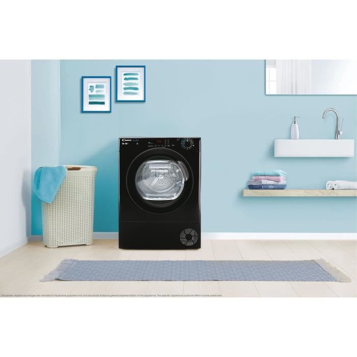 Seche-linge a condensation CANDY CSE C9DBEB-47 Smart - 9 kg - Classe B - ConnectÈ - Noir