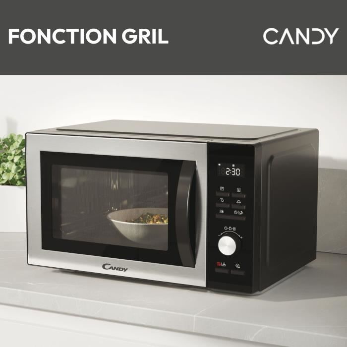 Micro-ondes Combi Candy Essenza CMCA29EDLB 1000W 29L Digital Noir -CombinÈ a chaleur tournante- 5 Niveaux de Puissance -10 Menus Aut