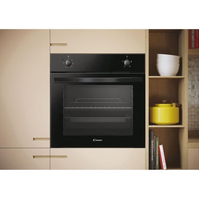 Four encastrable nettoyage manuel - convection naturelle CANDY FIDC N100 - noir - Classe A