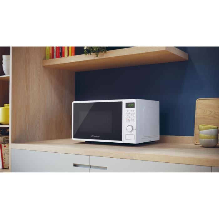 Micro-ondes Gril - CANDY CMGA20SDLWLI Idea - 20L - MO : 700W - Gril : 800W - UI digitale - 5 niveaux de puissance - Blanc