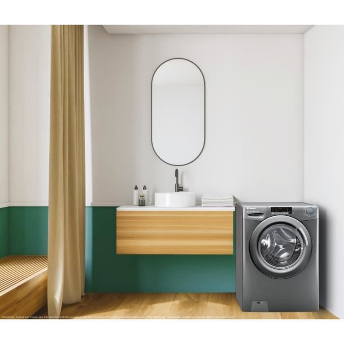 Lave-linge séchant CANDY CSWS496TWMRRE/FR - 9 / 6 kg - Induction - 1400 trs/min - 15 prgms - Gris