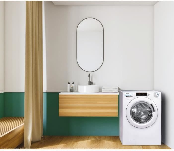 Lave-linge séchant CANDY CSW 475TWME/FR - 7 / 5 kg - Induction - 1400 trs/min - Blanc