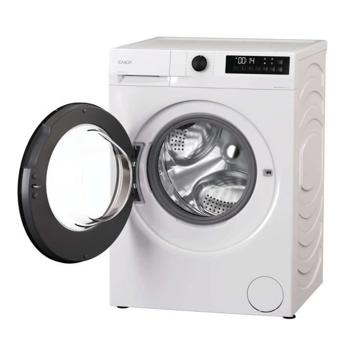 Lave-linge hublot CANDY GD 48SB6-S Prowash 300 - 8 kg - Induction - 16 prgms - 1400trs/min - Classe A - Blanc