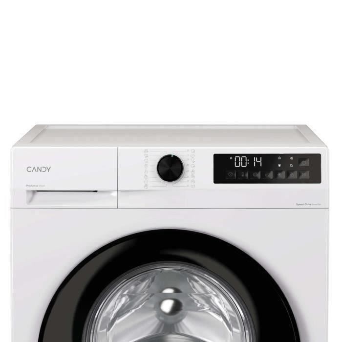 Lave-linge hublot CANDY GD 410B8-S Prowash 300 - 10 kg - Induction - 16 prgms - 1400trs/min - Classe A - Blanc