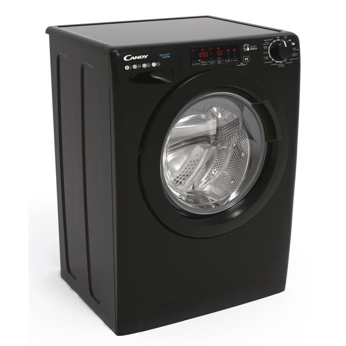 Lave-linge hublot CANDY CS 129TMBBE-47 - 9 kg - Induction - 1200 trs/min - ConnectÈ - Classe B - Noir