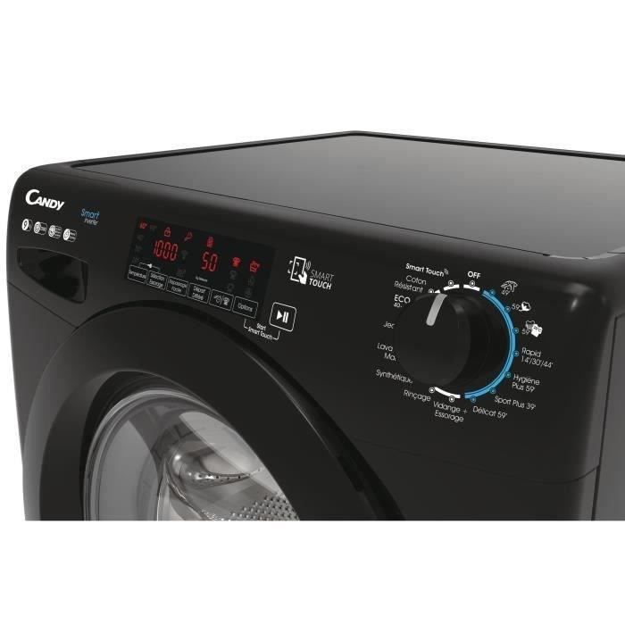 Lave-linge hublot CANDY CS 129TMBBE-47 - 9 kg - Induction - 1200 trs/min - ConnectÈ - Classe B - Noir