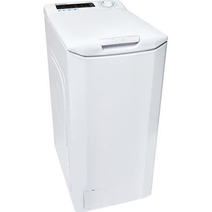 Lave-linge top CANDY CSTG27TMVE/1-47 - 7 kg - Induction - 1200 trs/min - Classe B - ConnectÈ - Blanc