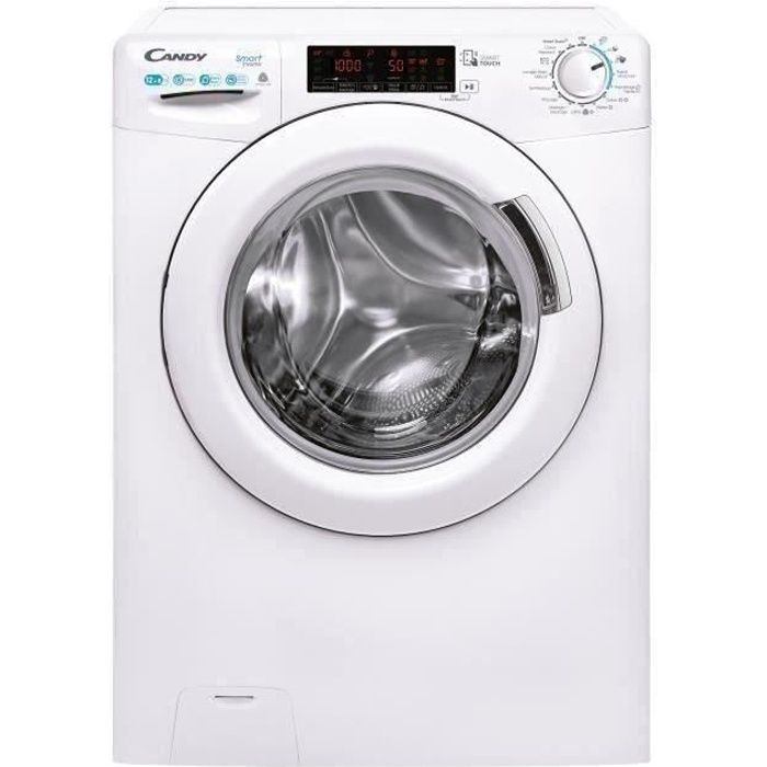 Lave-linge sÈchant CANDY CSWS4128TWME - 12 / 8 kg - Induction - 1400 trs/min - Vapeur - ConnectÈ - Blanc