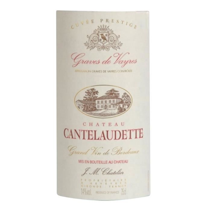 Château Cantelaudette Cuvée Prestige 2020 Graves de Vayres - Vin rouge de Bordeaux