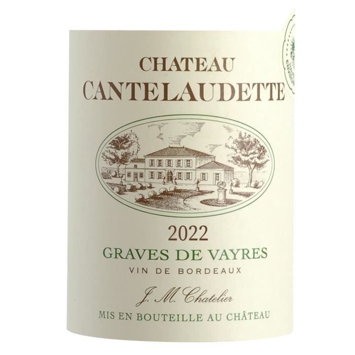 Château Cantelaudette Tradition 2022 Graves de Vayres - Vin blanc de Bordeaux