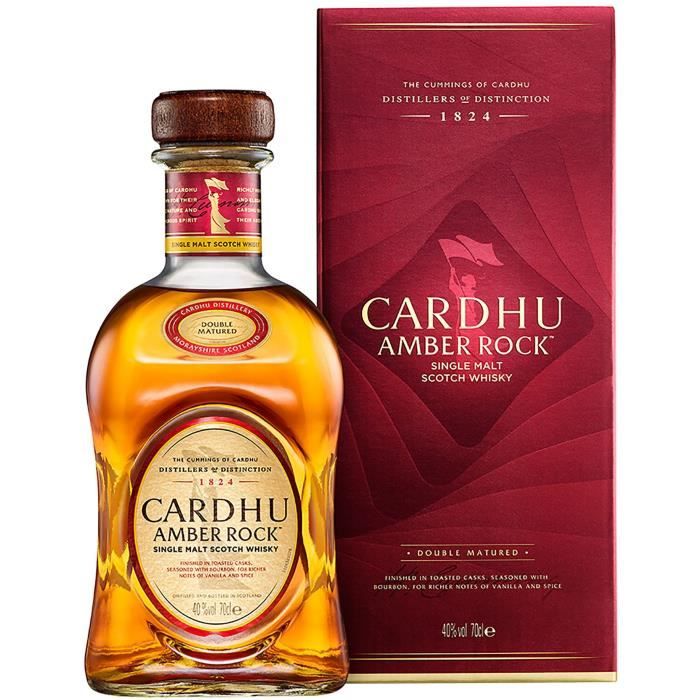 Cardhu Single Malt Scotch - Whisky Amber Rock - 40,0 % Vol. - 70 cl