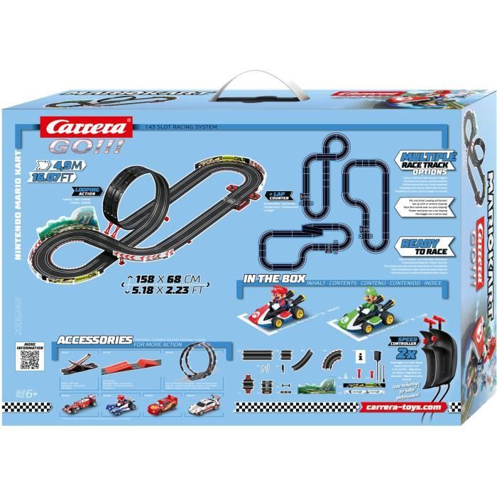Circuit - CARRERA-TOYS - Carrera GO!!! Circuit Nintendo Mario Kart 8 - Intérieur - Enfant - Mario - Mixte