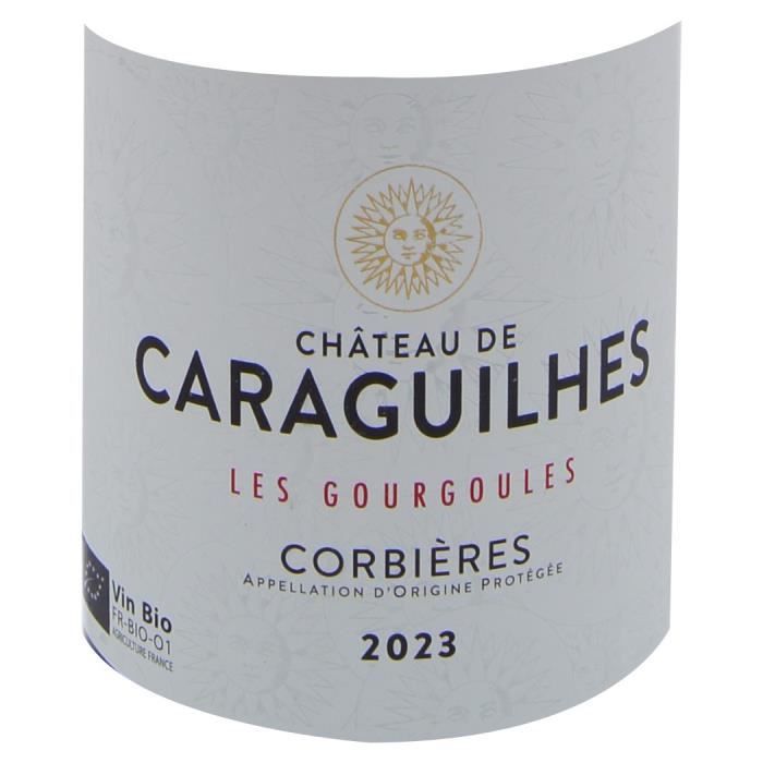 Ch‚teau des Caraguilhes 2023 CuvÈe Les Gourgoules Corbieres - Vin rouge de Languedoc-Roussillon - Bio