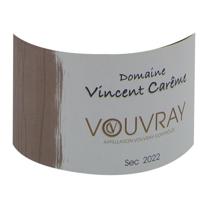 Domaine Vincent Careme 2022 Vouvray - Vin blanc de Loire - Bio