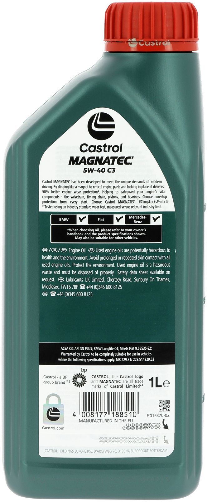 Huile moteur - CASTROL Magnatec 5W-40 C3 - 1L - 5W40
