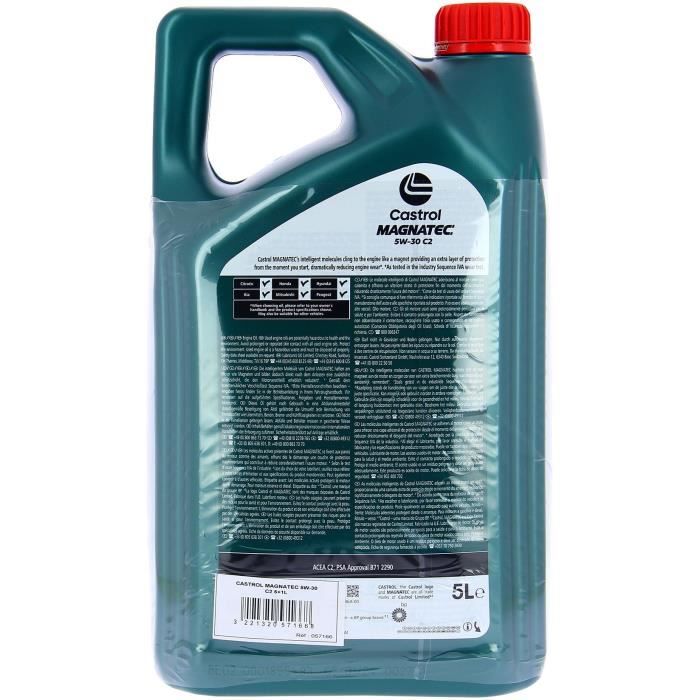 Huile Moteur - CASTROL MAGNATEC - 5W-30 C2 - 5L+1L - Offre spéciale