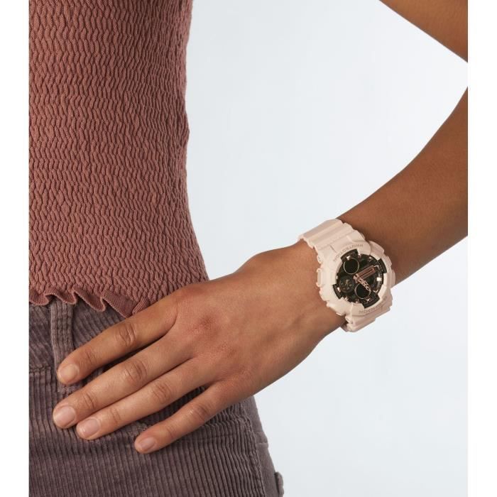 Montre - CASIO - G-Shock Classic Femme Blanc - Chrono 1/1000eme de s. - 5 alarmes - Etanche 20 bars