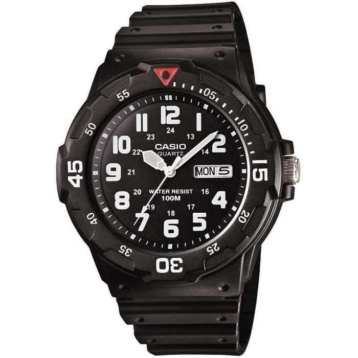CASIO COLLECTION Montre Quartz MRW-200H-1BVEG - Noir