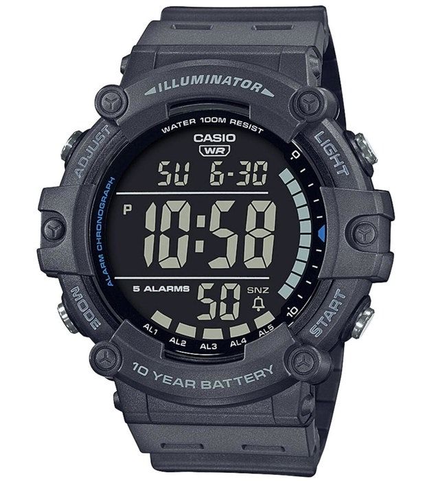 CASIO Montre sport - Multifonctions - Grise