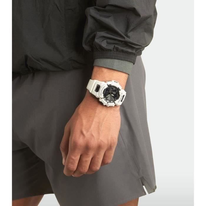 CASIO Montre G-SHOCK - Résistante aux chocs - Multifonctions - Blanc