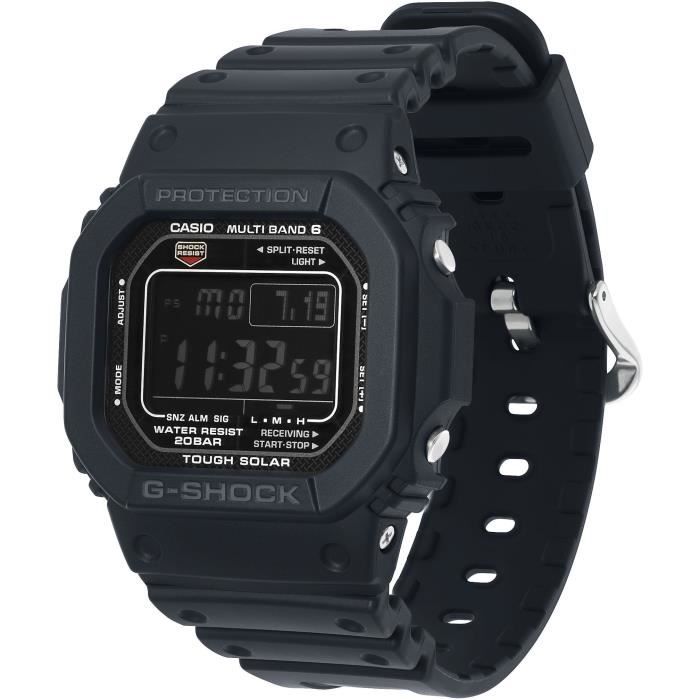 Montre - Casio - G-Shock The Origin - Homme - Noir - Énergie solaire - Étanchéité 20 Atm