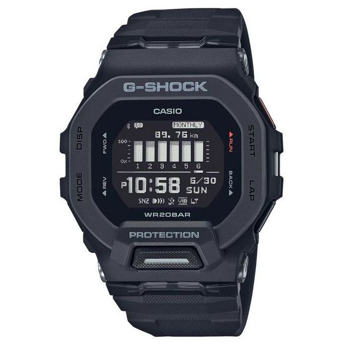 CASIO G-Shock GBD-200-1ER Montre - Résistante aux chocs - Multifonctions - Noir